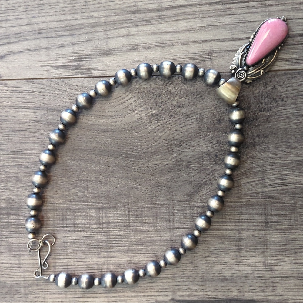 Sterling silver necklace and pendant